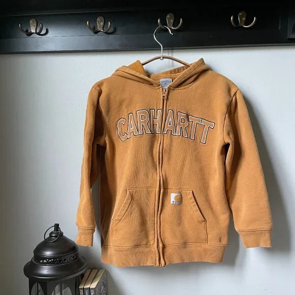 Carhartt Boys' Zip-up Hooded Long Sleeve Sweatshirt - Picture 3 of 11